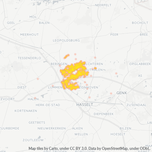 Dami ng Negosyo sa Postal Code 3550 - Zolder, Flandes
