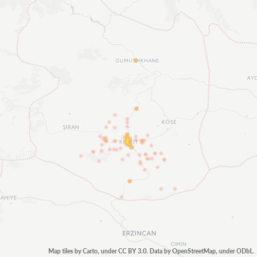 Mkusanyiko wa Biashara katika Posta 29600 - Kelkit, Mkoa wa Gümüşhane