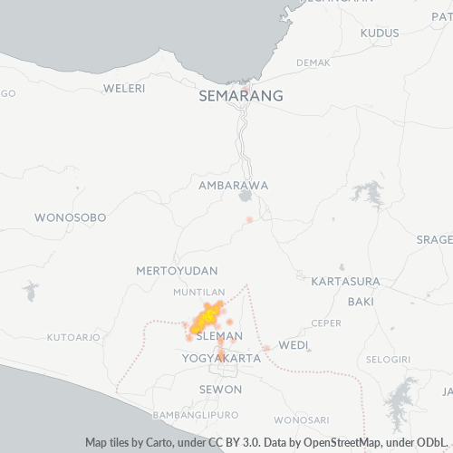 Dami ng Negosyo sa Postal Code 55552 - Yogyakarta, Daerah Istimewa Yogyakarta
