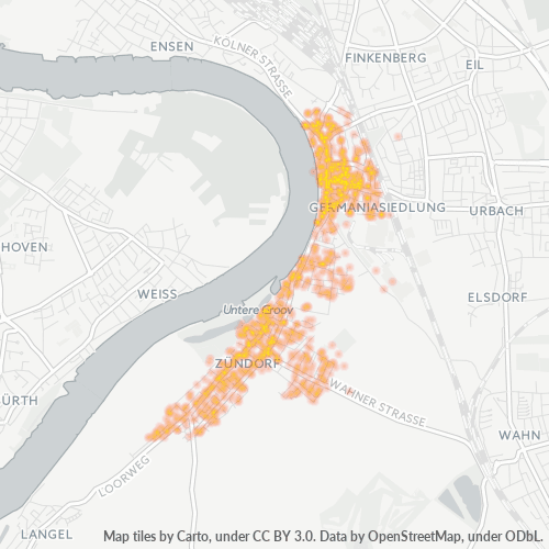Dami ng Negosyo sa Postal Code 51143 - Cologne, Hilagang Renania-Westfalia