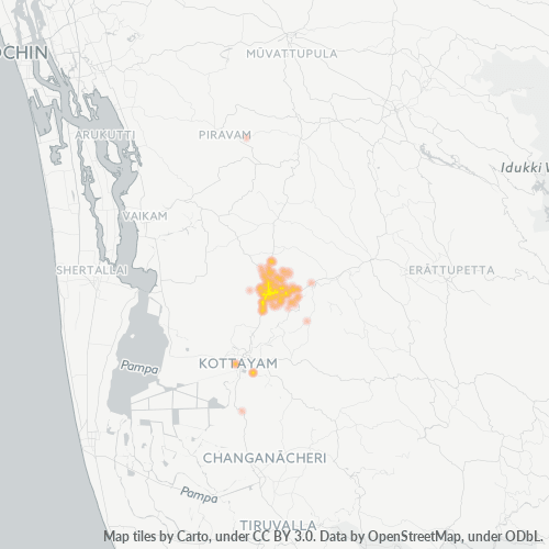 Dami ng Negosyo sa Postal Code 686631 - Kottayam, State of Kerala