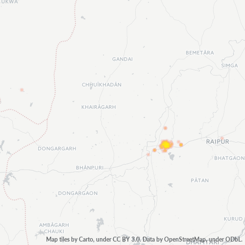 Dami ng Negosyo sa Postal Code 490023 - Durg, State of Chhattīsgarh