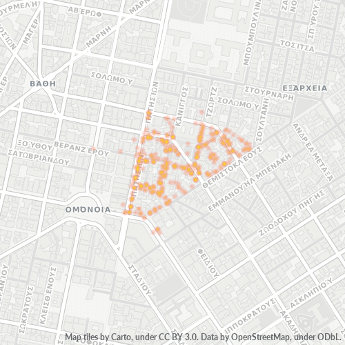 Dami ng Negosyo sa Postal Code 106 77 - Atenas, Attica