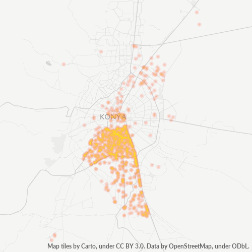 Dami ng Negosyo sa Postal Code 42010 - Meram, Konya Province