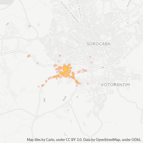 Dami ng Negosyo sa Postal Code 18052-000 - Sorocaba, São Paulo