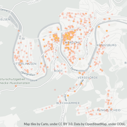 Business Concentration in Postal Code 58791 - Werdohl, North Rhine-Westphalia
