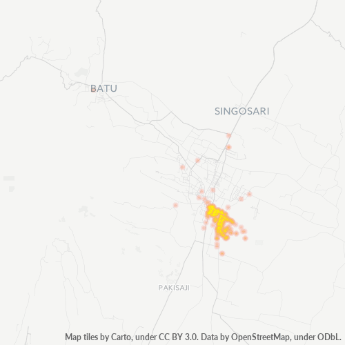 Dami ng Negosyo sa Postal Code 65136 - Malang, Silangang Java