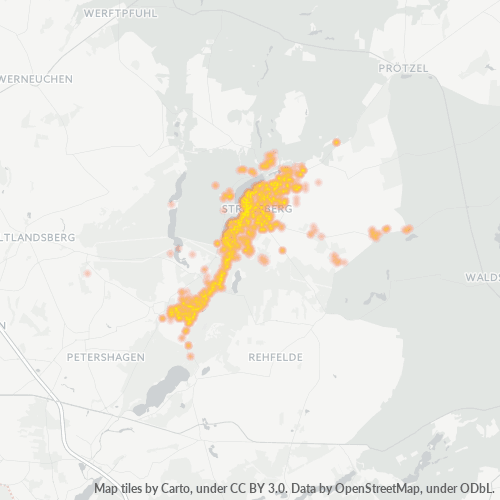 Business Concentration in Postal Code 15344 - Strausberg, Brandenburg