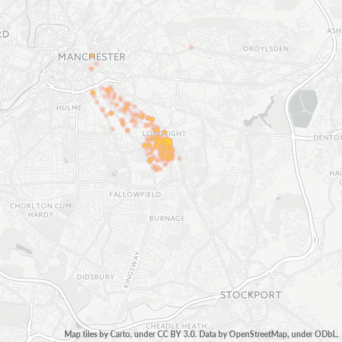 Virksomhedskoncentration i Postnummer M13 - Manchester City Centre, England