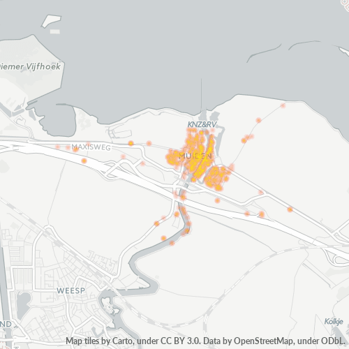 Dami ng Negosyo sa Postal Code 1398 - Muiden, Provincie Noord-Holland