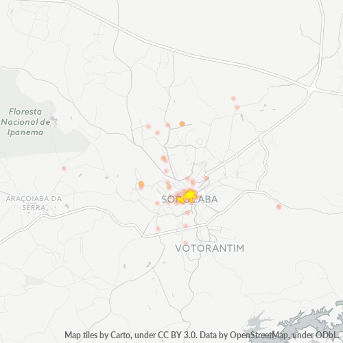 Dami ng Negosyo sa Postal Code 18010-000 - Sorocaba, São Paulo