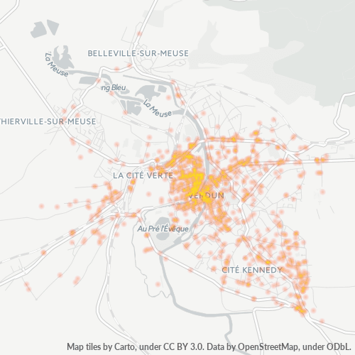 Dami ng Negosyo sa Postal Code 55100 - Verdun, Lorraine
