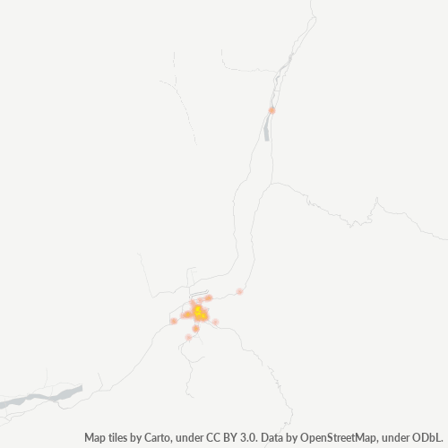 Bedrijfsconcentratie in Postcode 19130 - Mingora, Khyber-Pakhtunkhwa