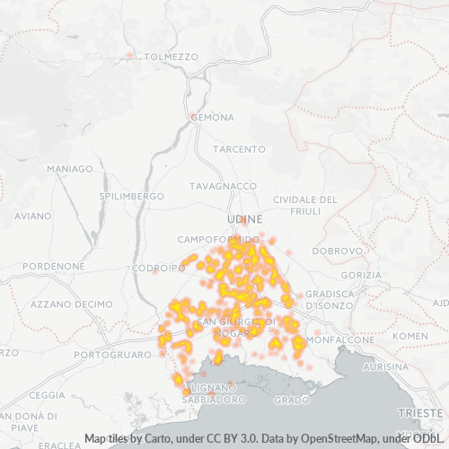 Dami ng Negosyo sa Postal Code 33050 - Fiumicello, Friuli-Venezia Giulia