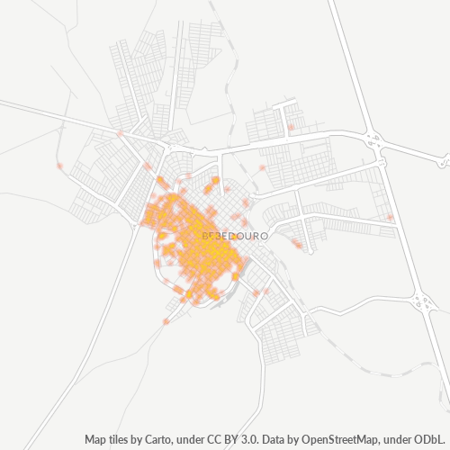 Dami ng Negosyo sa Postal Code 14701-000 - Bebedouro, São Paulo
