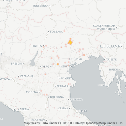 Dami ng Negosyo sa Postal Code 32014 - Italya