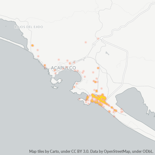 Dami ng Negosyo sa Postal Code 39890 - El Marqués, Guerrero