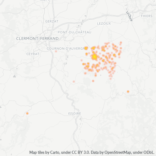 Dami ng Negosyo sa Postal Code 63160 - Chas, Auvergne