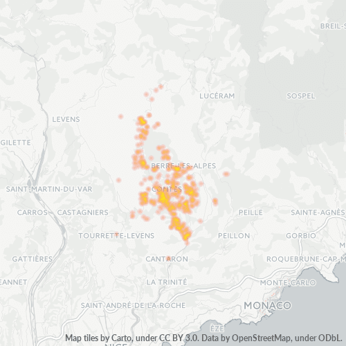 Dami ng Negosyo sa Postal Code 06390 - Coaraze, Provence-Alpes-Côte d'Azur