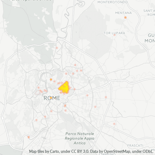 Dami ng Negosyo sa Postal Code 00161 - Roma, Lazio