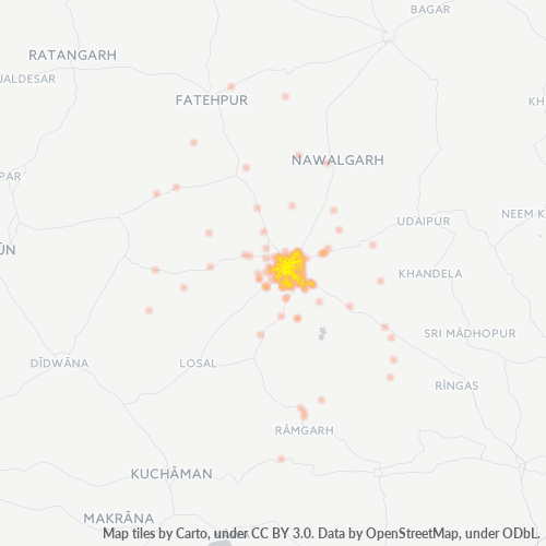 Dami ng Negosyo sa Postal Code 332001 - Sīkar, Rajasthan