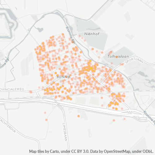 Dami ng Negosyo sa Postal Code 3981 - Bunnik, Provincie Utrecht