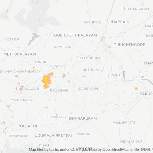 Dami ng Negosyo sa Postal Code 641668 - Coimbatore, State of Tamil Nādu