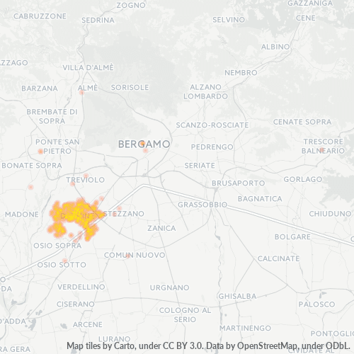 Dami ng Negosyo sa Postal Code 24044 - Lungsod ng Bergamo, Lombardy