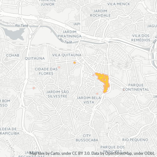 Dami ng Negosyo sa Postal Code 06018-000 - Osasco, São Paulo