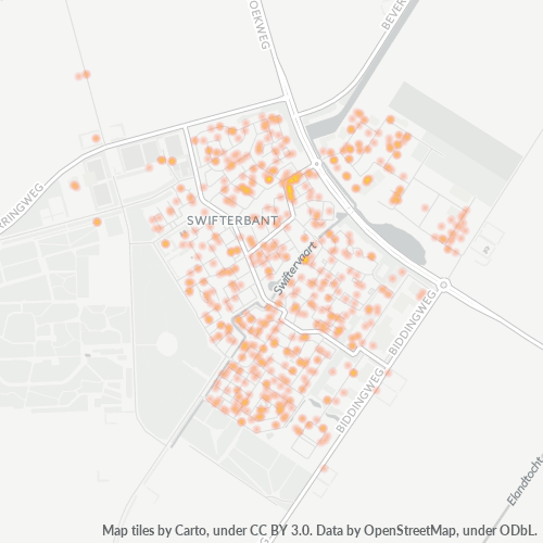 Bedrijfsconcentratie in Postcode 8255 - Swifterbant, Flevoland