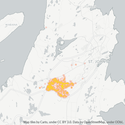 Dami ng Negosyo sa Postal Code A1N - Mount Pearl, Newfoundland at Labrador