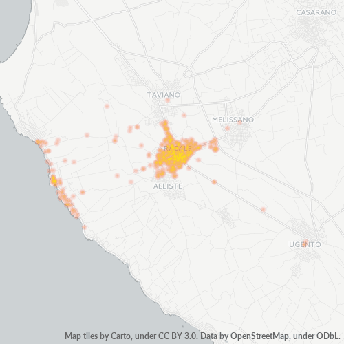 Dami ng Negosyo sa Postal Code 73055 - Racale, Apulia