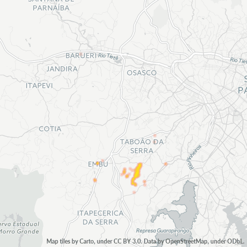 Dami ng Negosyo sa Postal Code 06820-000 - Embu, São Paulo
