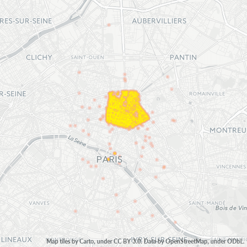 Concentració d'empreses a Codi Postal 75010 - 10è districte de París, Illa de França