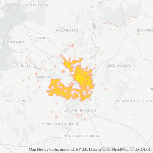Dami ng Negosyo sa Postal Code 1300 - Wavre, Valonia