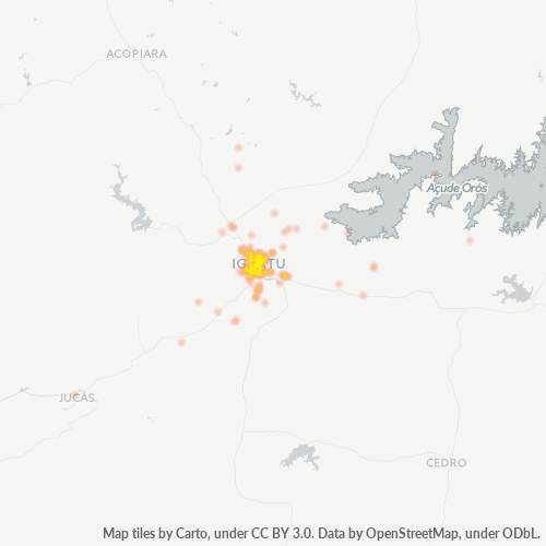 Dami ng Negosyo sa Postal Code 63500-000 - Iguatu, Ceará