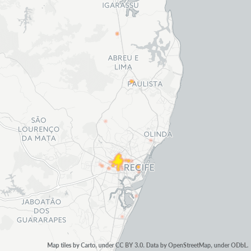 Dami ng Negosyo sa Postal Code 50710-000 - Recife, Pernambuco
