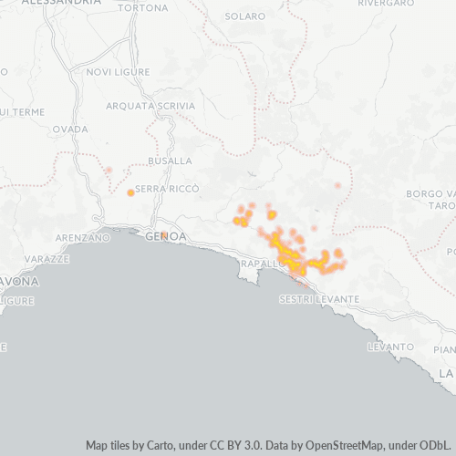 Dami ng Negosyo sa Postal Code 16040 - Genoa, Liguria