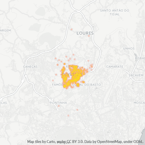 Dami ng Negosyo sa Postal Code 2675 - Odivelas, Distrito de Lisboa