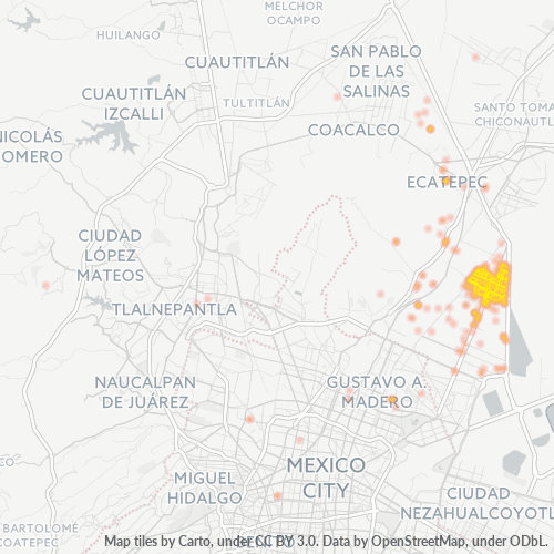 Dami ng Negosyo sa Postal Code 55120 - Ecatepec, Estado ng Mehiko