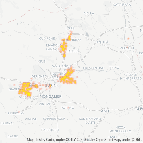 Dami ng Negosyo sa Postal Code 10090 - Italya