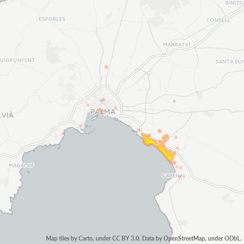 Dami ng Negosyo sa Postal Code 07610 - Palma, Baleares