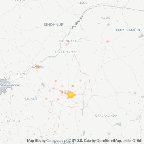 Dami ng Negosyo sa Postal Code 583101 - Bellary, State of Karnātaka