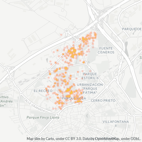 Bedrijfsconcentratie in Postcode 28933 - Móstoles, Madrid (autonome gemeenschap)