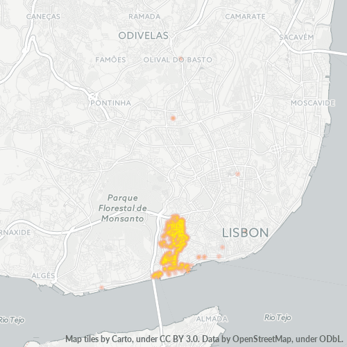 Dami ng Negosyo sa Postal Code 1350 - Lisboa, Distrito de Lisboa
