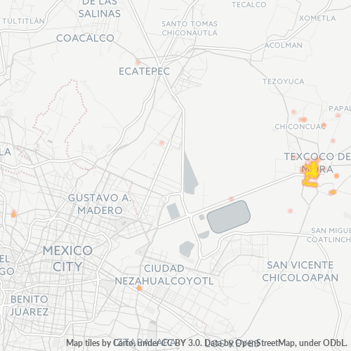 Bedriftskonsentrasjon i Postnummer 56150 - Texcoco, México (delstat)