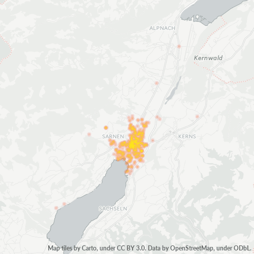 Dami ng Negosyo sa Postal Code 6060 - Sarnen, Kanton Obwalden