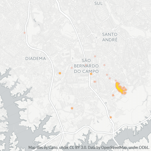 Dami ng Negosyo sa Postal Code 09784-000 - São Bernardo do Campo, São Paulo
