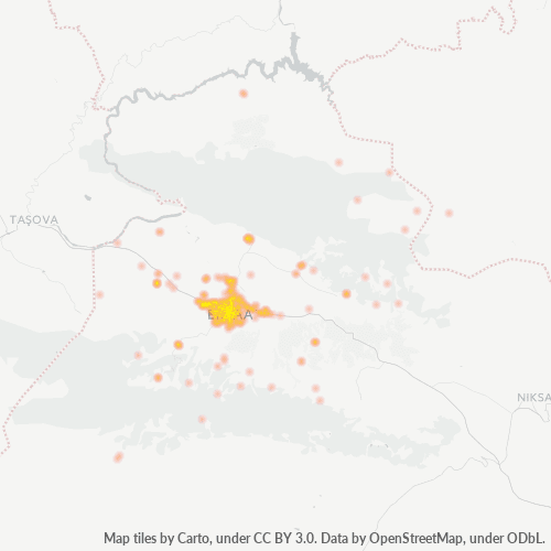 Dami ng Negosyo sa Postal Code 60500 - Erbaa, Tokat Province