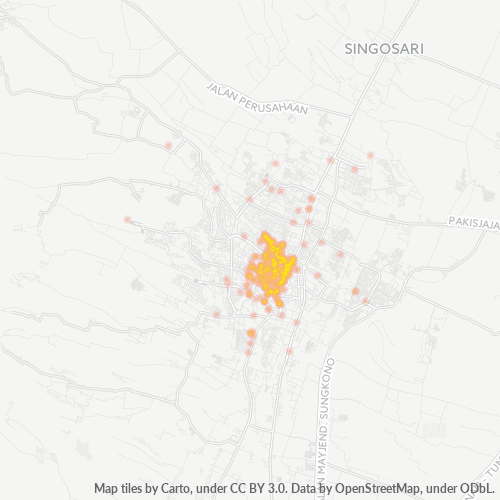 Dami ng Negosyo sa Postal Code 65112 - Malang, Silangang Java